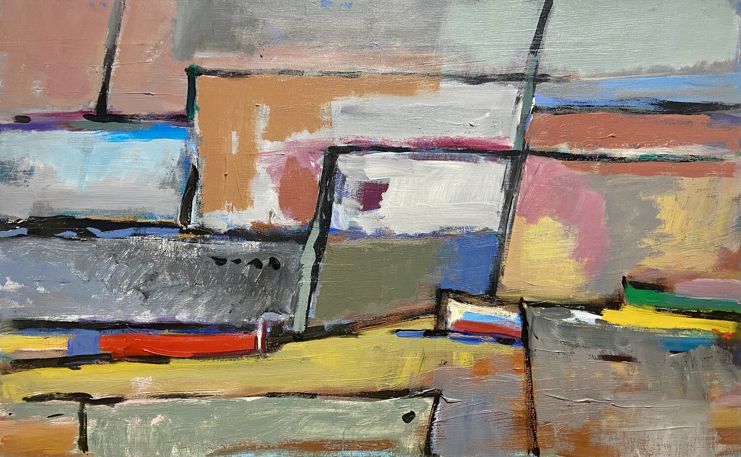 Puerto mediterráneo Nº 6 Agustí Viladesau Original painting for sale