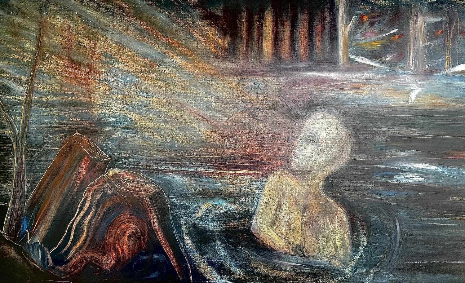 Niniène Of The Lake Marshall Goodhue Carbee Original painting for sale