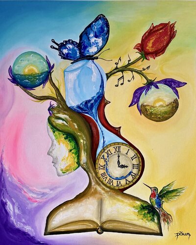 Reloj de arena by Valentin Paun, Painting for Sale on Select