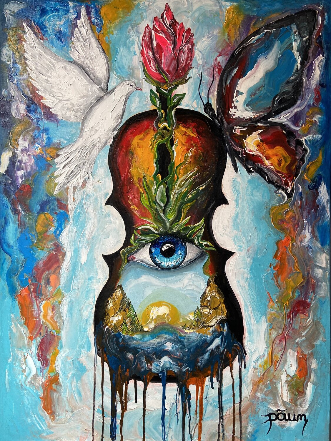 Visión Valentin Paun Original painting for sale