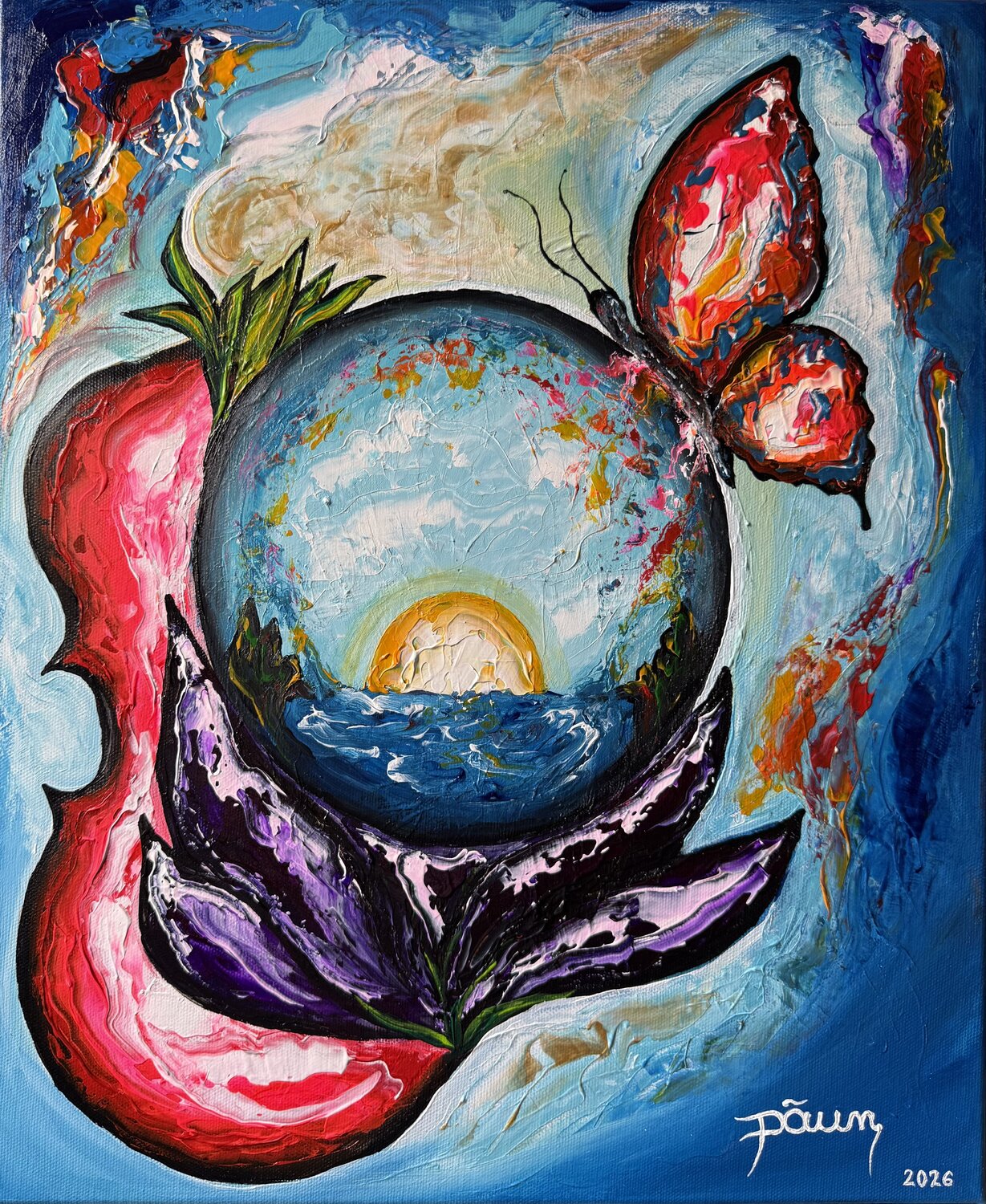 Horizonte interior Valentin Paun Original painting for sale