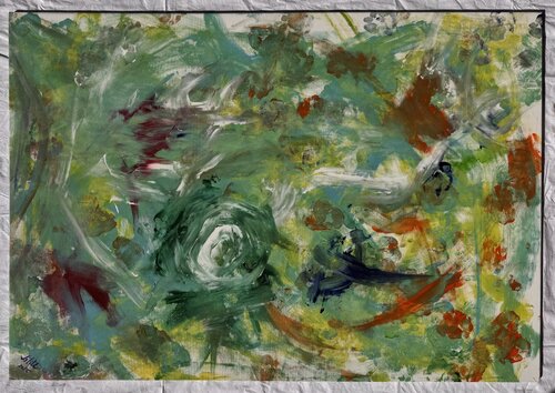 Meditazioni nel verde von Francesca Miceli Lilith, Malerei kaufen auf Select