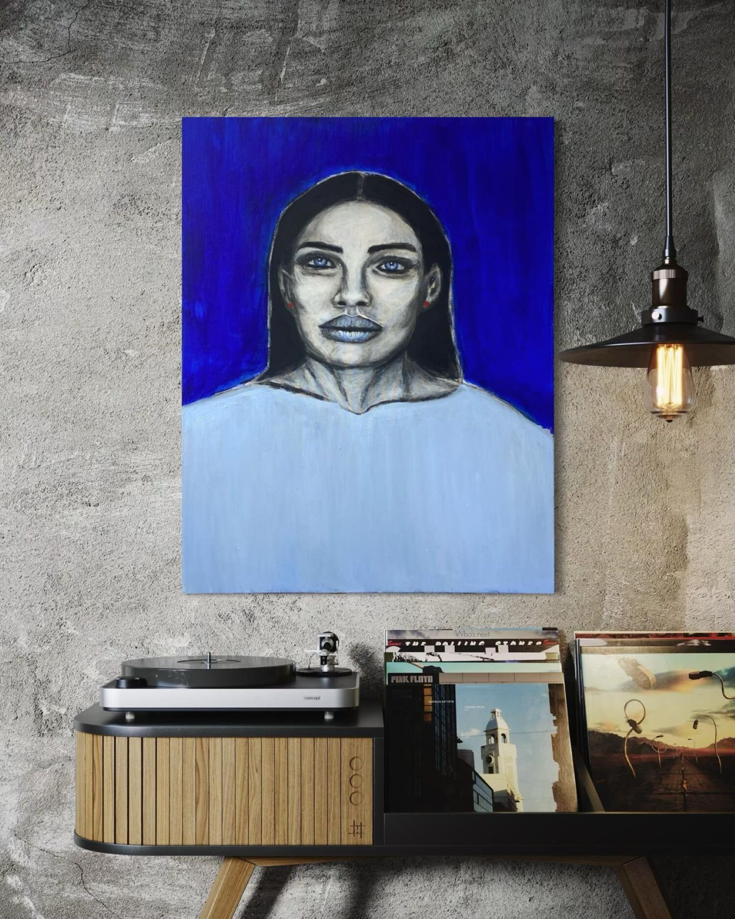 Lady in Blue