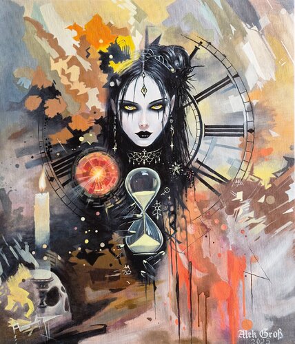 Die Zeit ist um by Oleh Dobroskokov, Painting for Sale on Select
