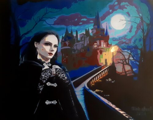 Liebe über Lebe by Oleh Dobroskokov, Painting for Sale on Select