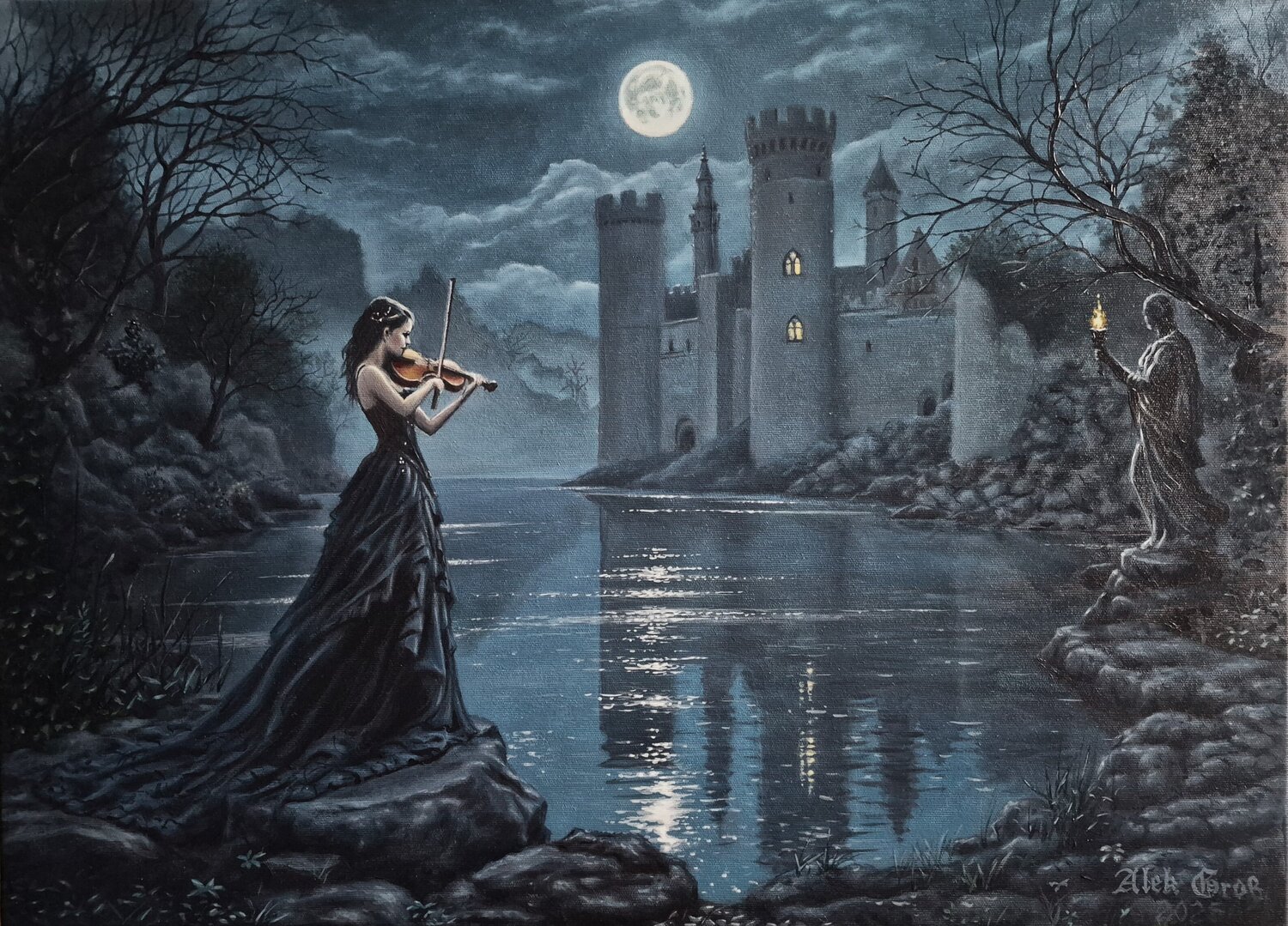 Saite der Ewigkeit (String of Eternity) Oleh Dobroskokov Original painting for sale