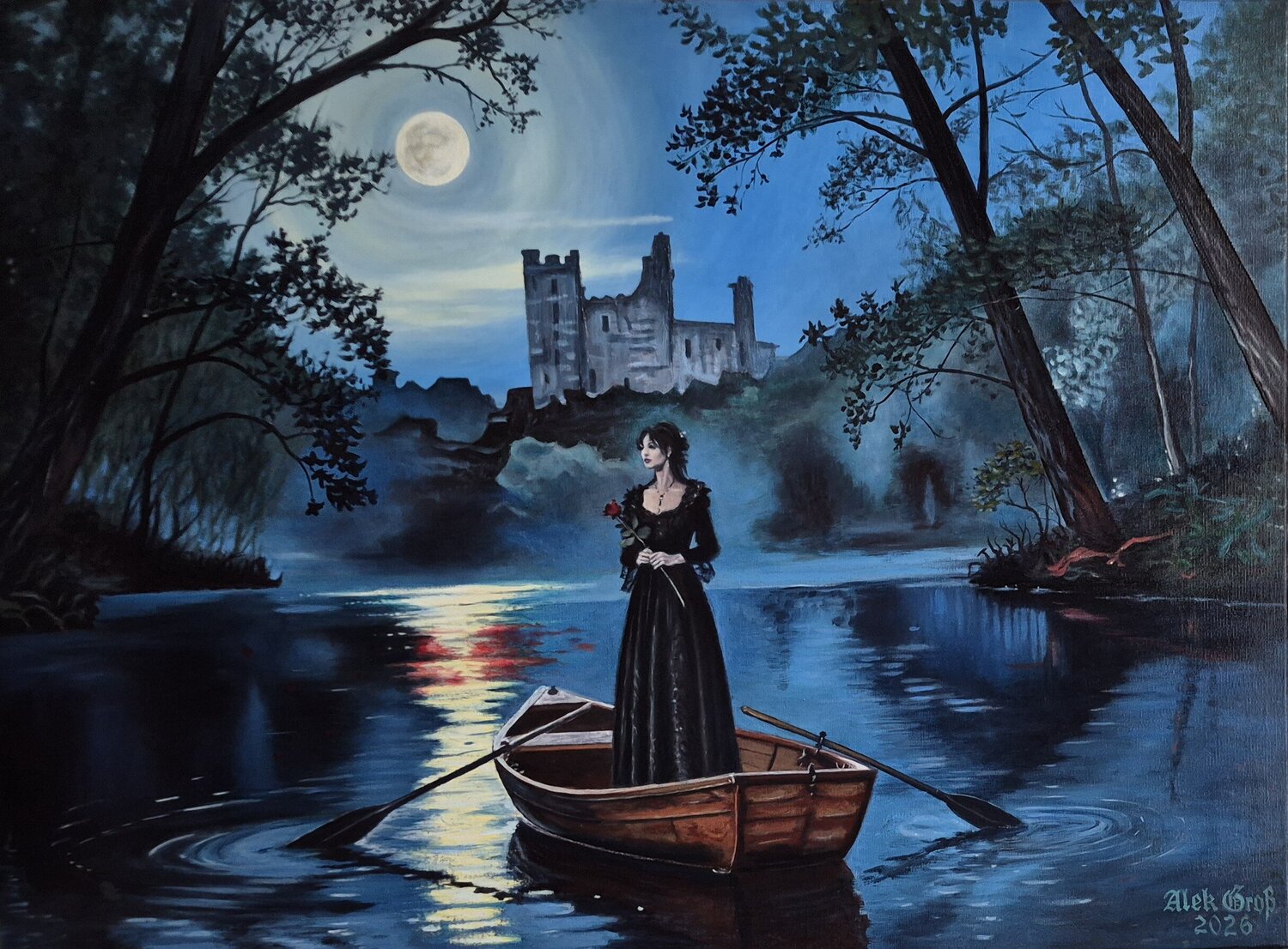 Die verwelkte Hoffnung (Faded Hope) Oleh Dobroskokov Original painting for sale