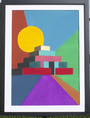 Chogha Zanbil by Nancy Nikberg, Painting for Sale on Select