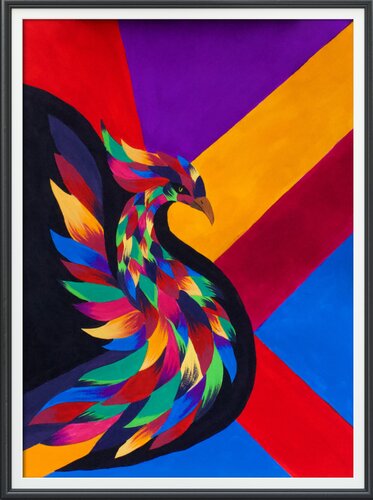 Simurgh Rising by Nancy Nikberg, Painting for Sale on Select