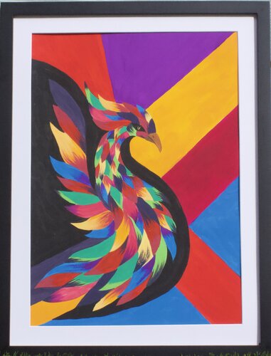 Simurgh Rising by Nancy Nikberg, Painting for Sale on Select