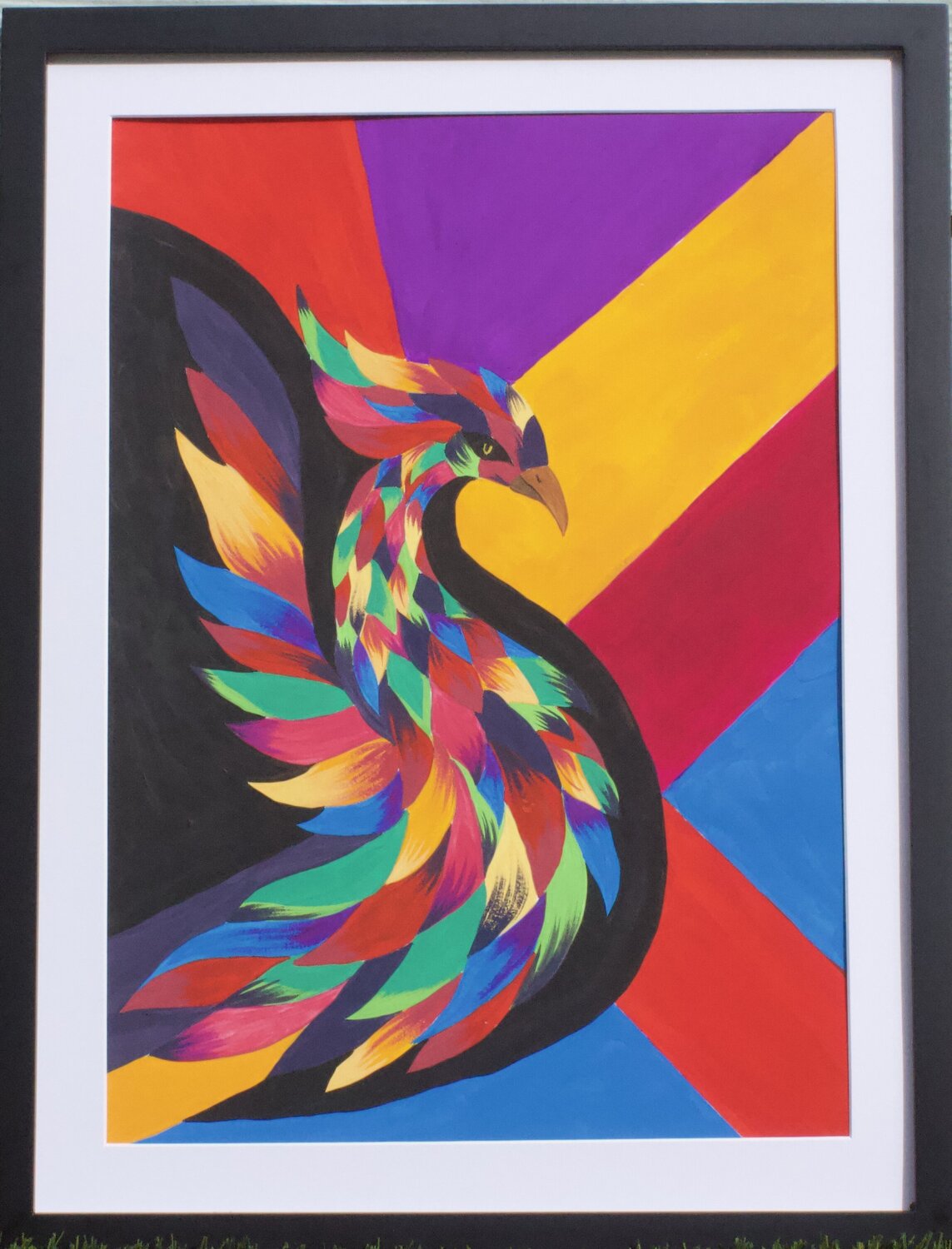 Simurgh Rising Nancy Nikberg Original painting for sale