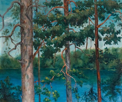 Näkymä Meikolle by Sirkka Lamberg, Painting for Sale on Select
