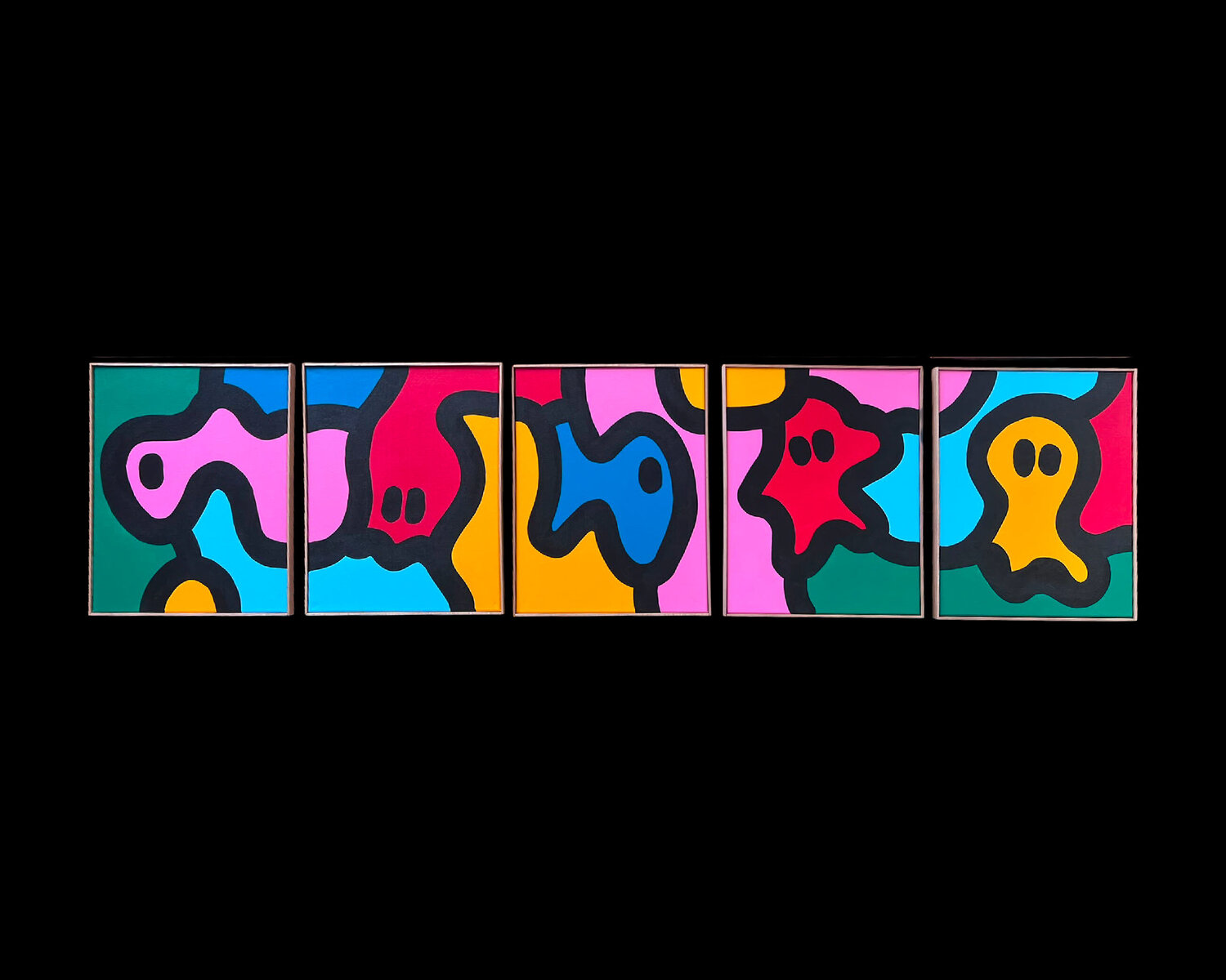 Sea friends Mies Haak Original painting for sale