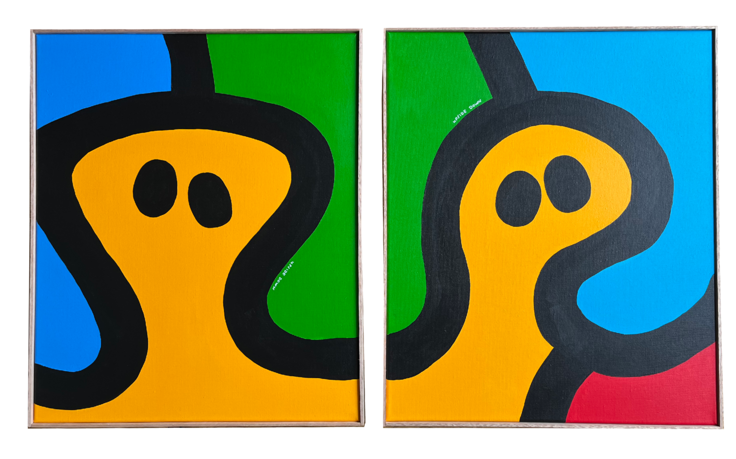 Upside down Mies Haak Original painting for sale