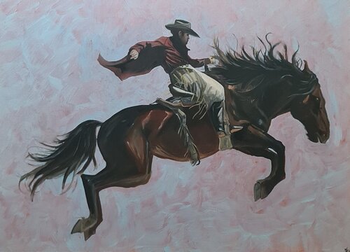 The Leap by Mark Dingemanse, Painting for Sale on Select