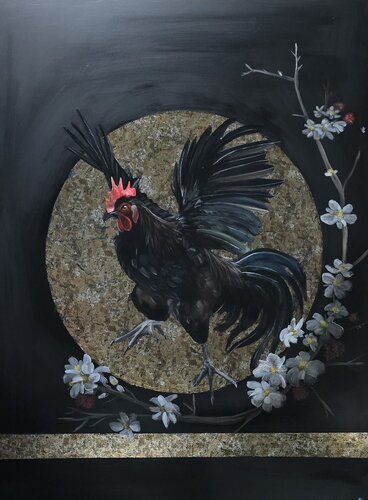 Midnight Bloom by Mark Dingemanse, Painting for Sale on Select