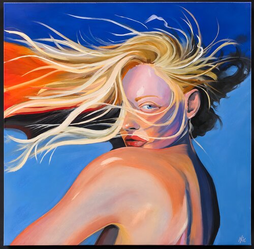 Caught in the wind by Mark Dingemanse, Painting for Sale on Select