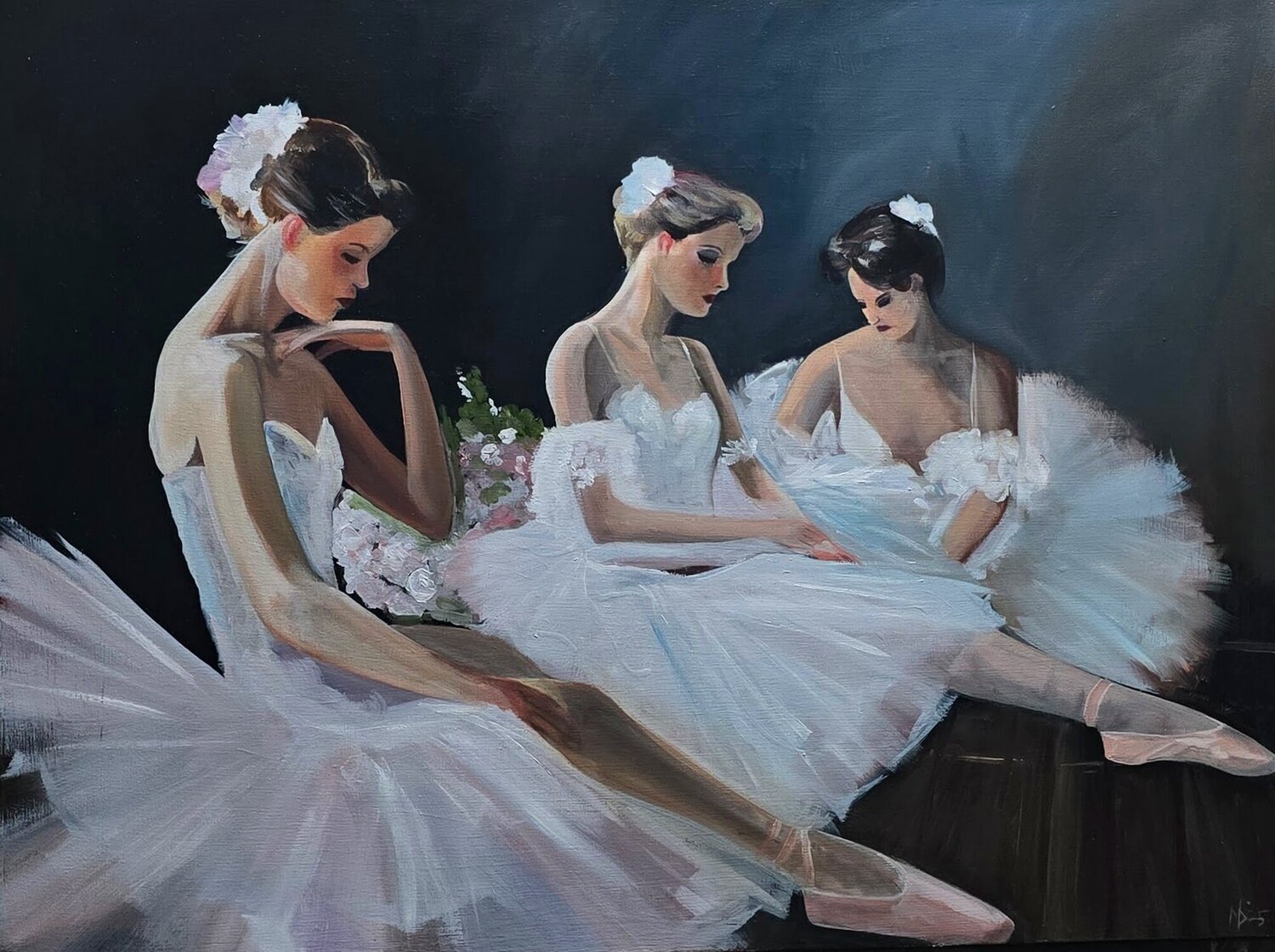 Before the Applause Mark Dingemanse Original painting for sale