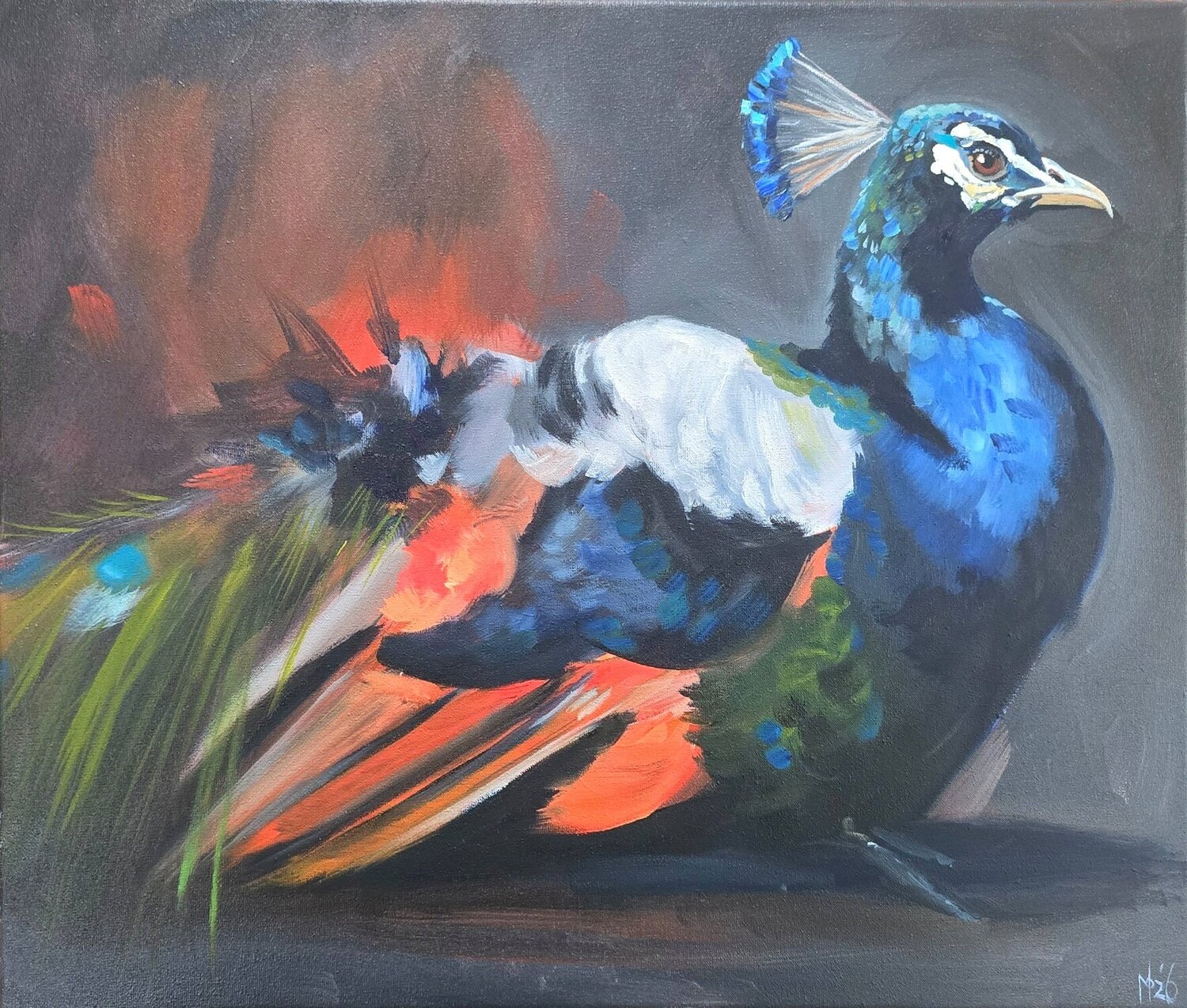 Majestic Presence Mark Dingemanse Original painting for sale