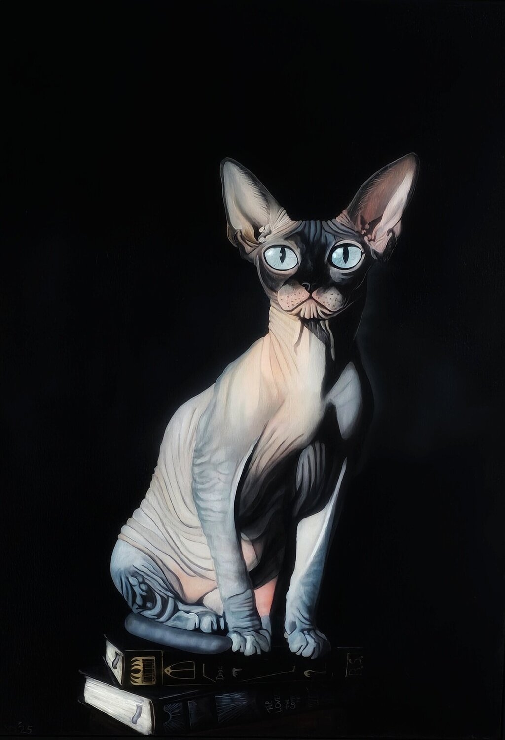 Mystic Guardian of Dark Tales Mark Dingemanse Original painting for sale