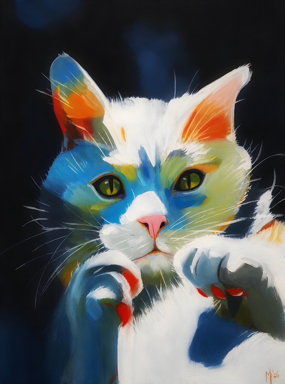 Cuious Soul Mark Dingemanse Original painting for sale