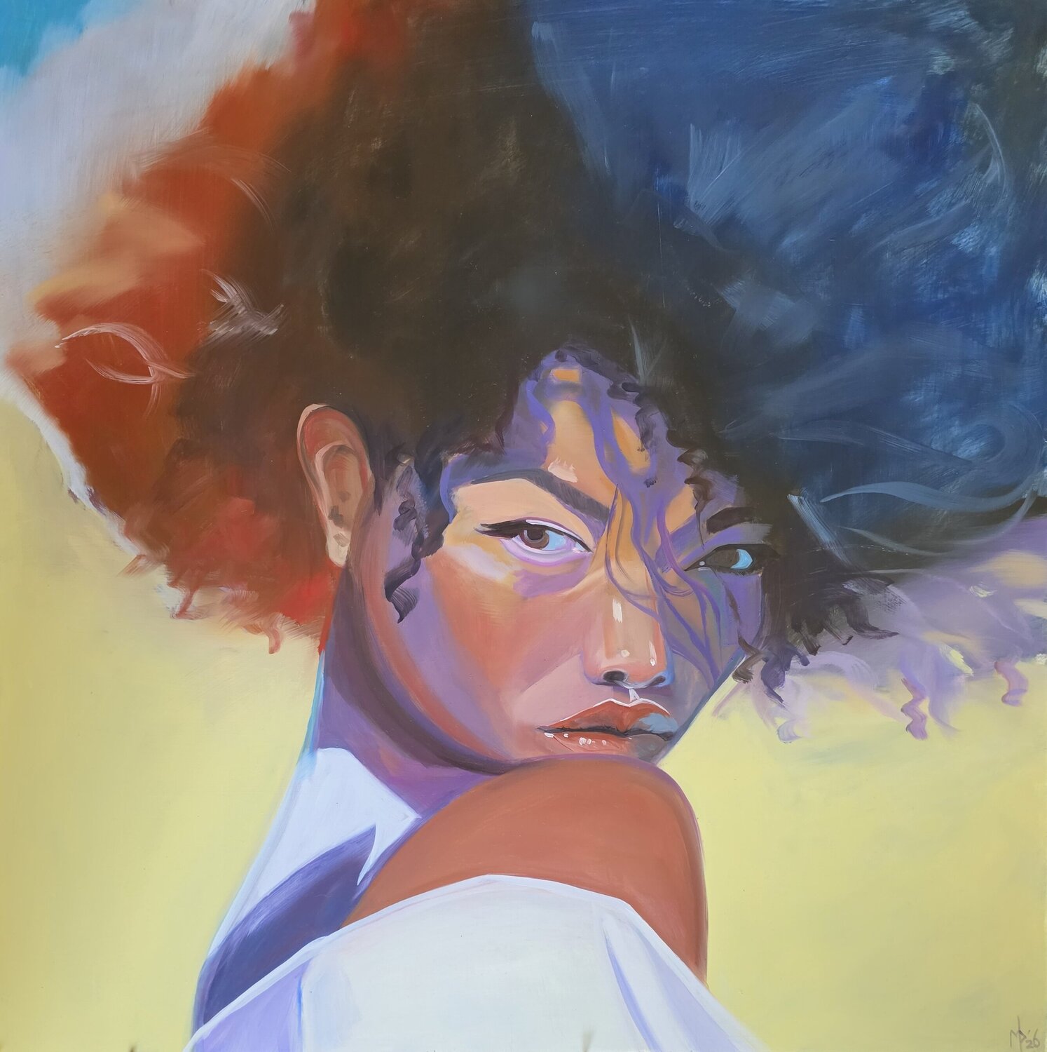 Unbothered Mark Dingemanse Original painting for sale