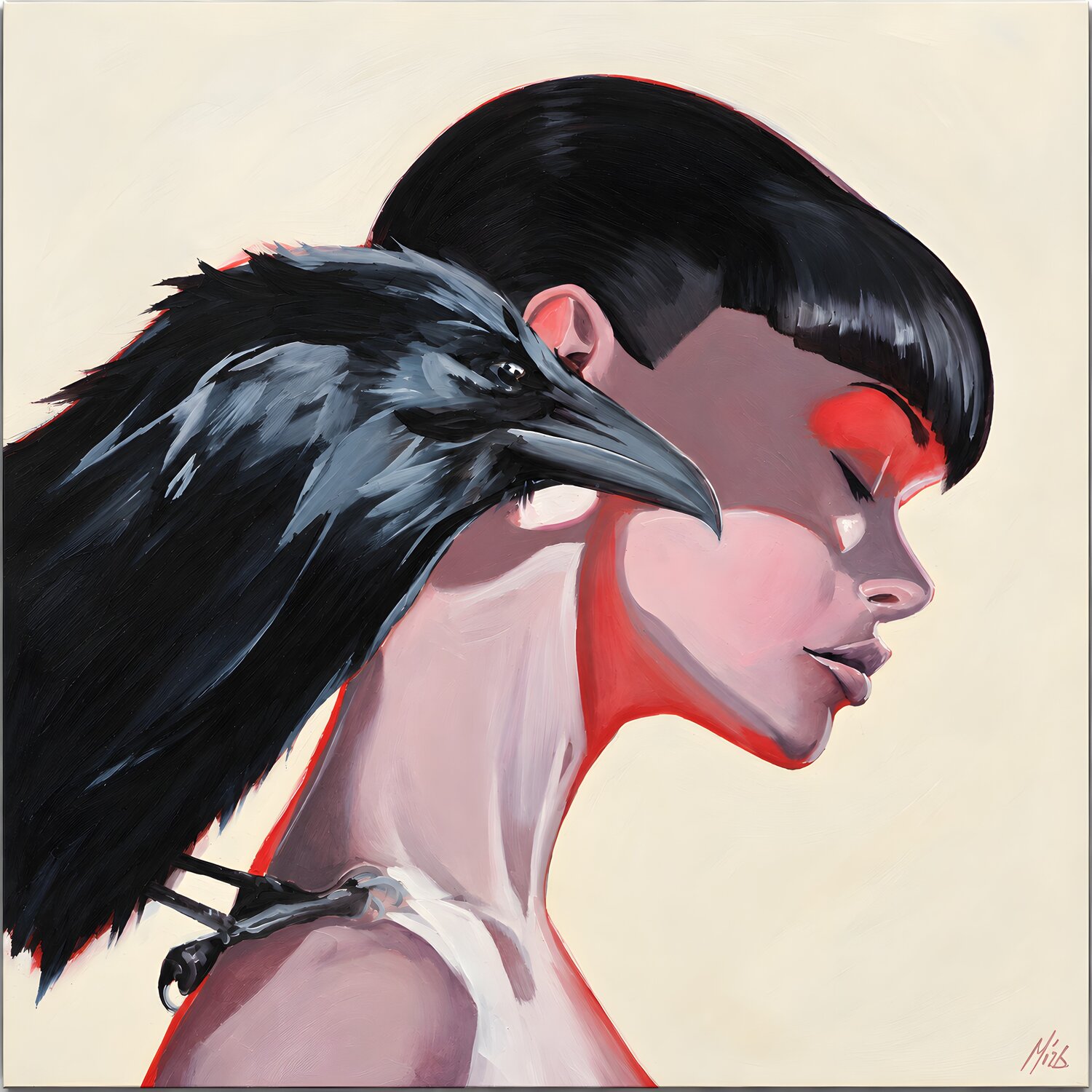 The Confidant Mark Dingemanse Original painting for sale