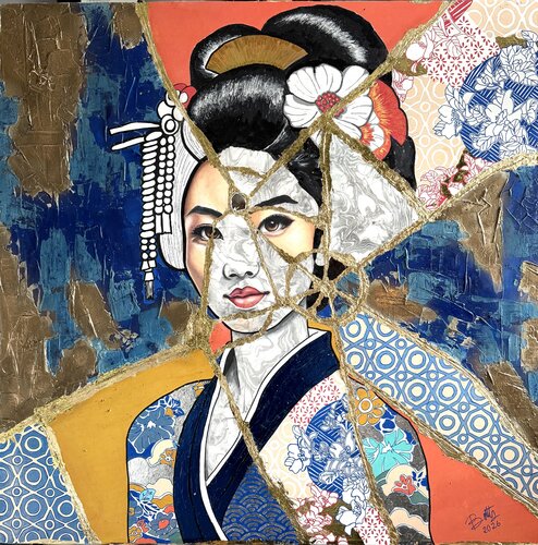 “Geisha 01- Inner frequency” von Elisabetta Zini, Malerei kaufen auf Select
