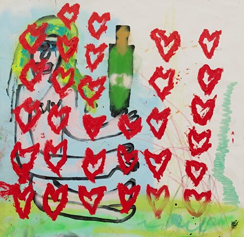 I love you by Michal Ozana, Painting for Sale on Select