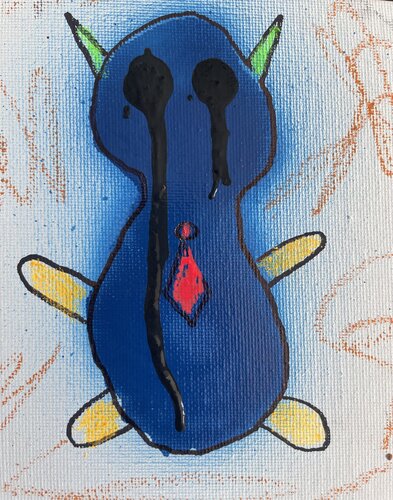 The Lone mini Businessman by Michal Ozana, Painting for Sale on Select