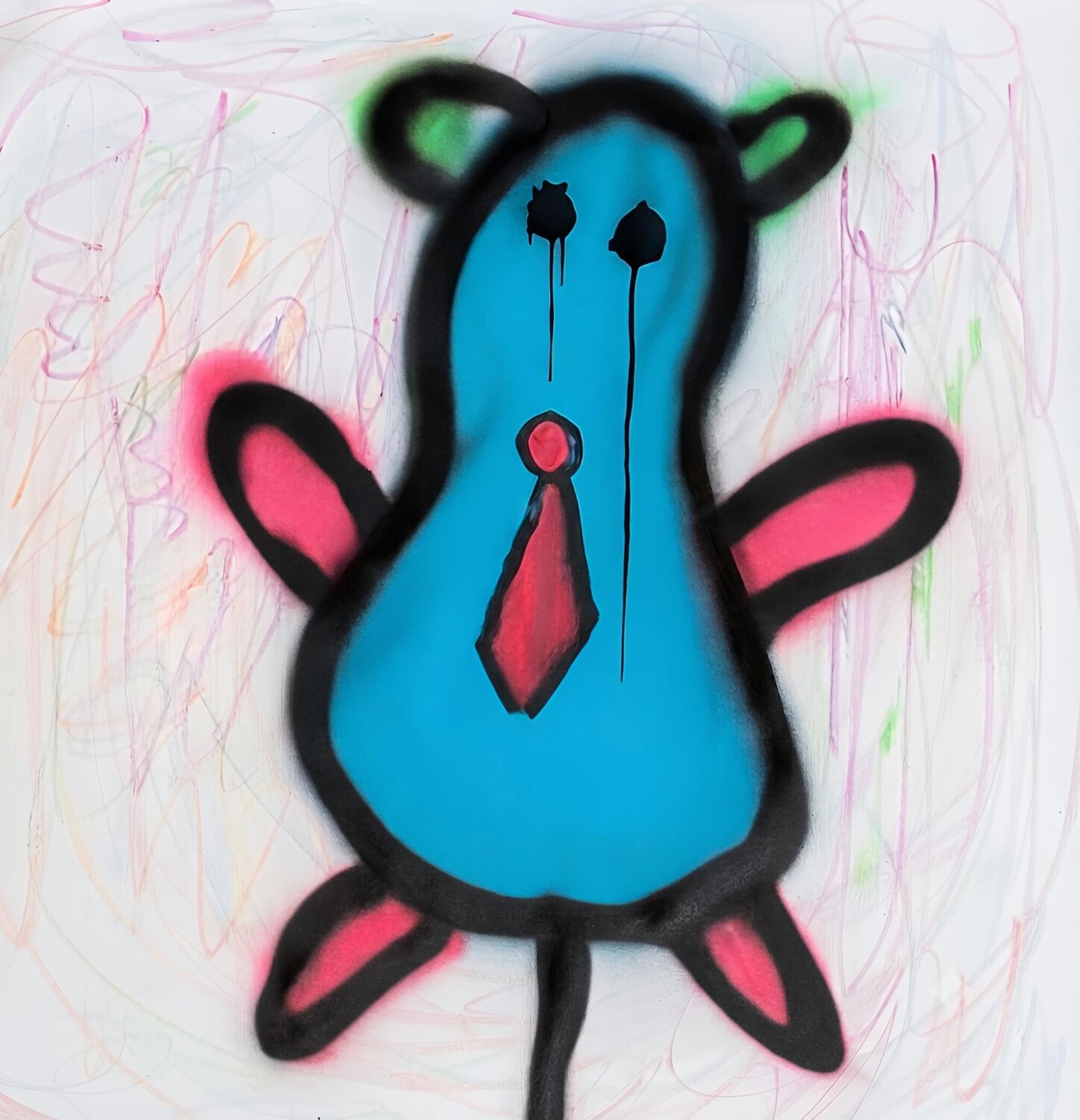 Businessman on a Lollipop Michal Ozana Original painting for sale