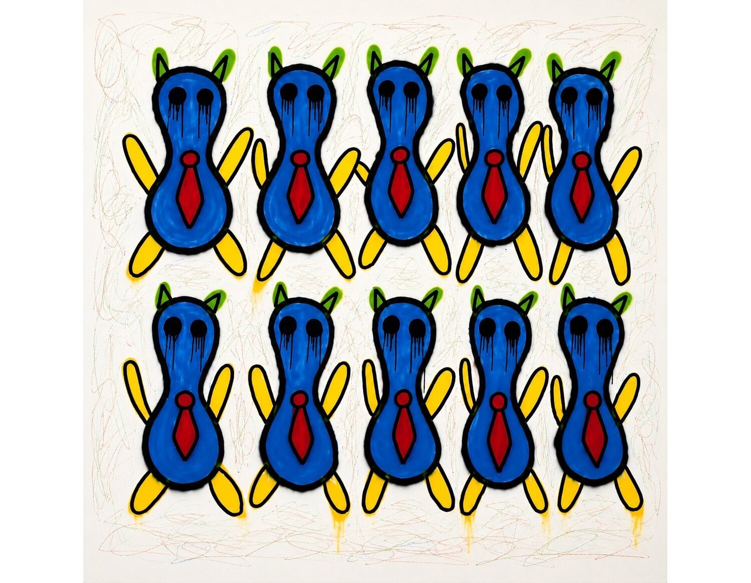 Corporate Kindergarten Michal Ozana Original painting for sale