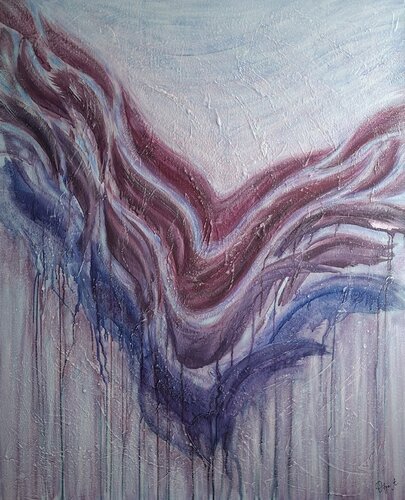 Alas de Carmesí by Olga Abrakhimova, Painting for Sale on Select