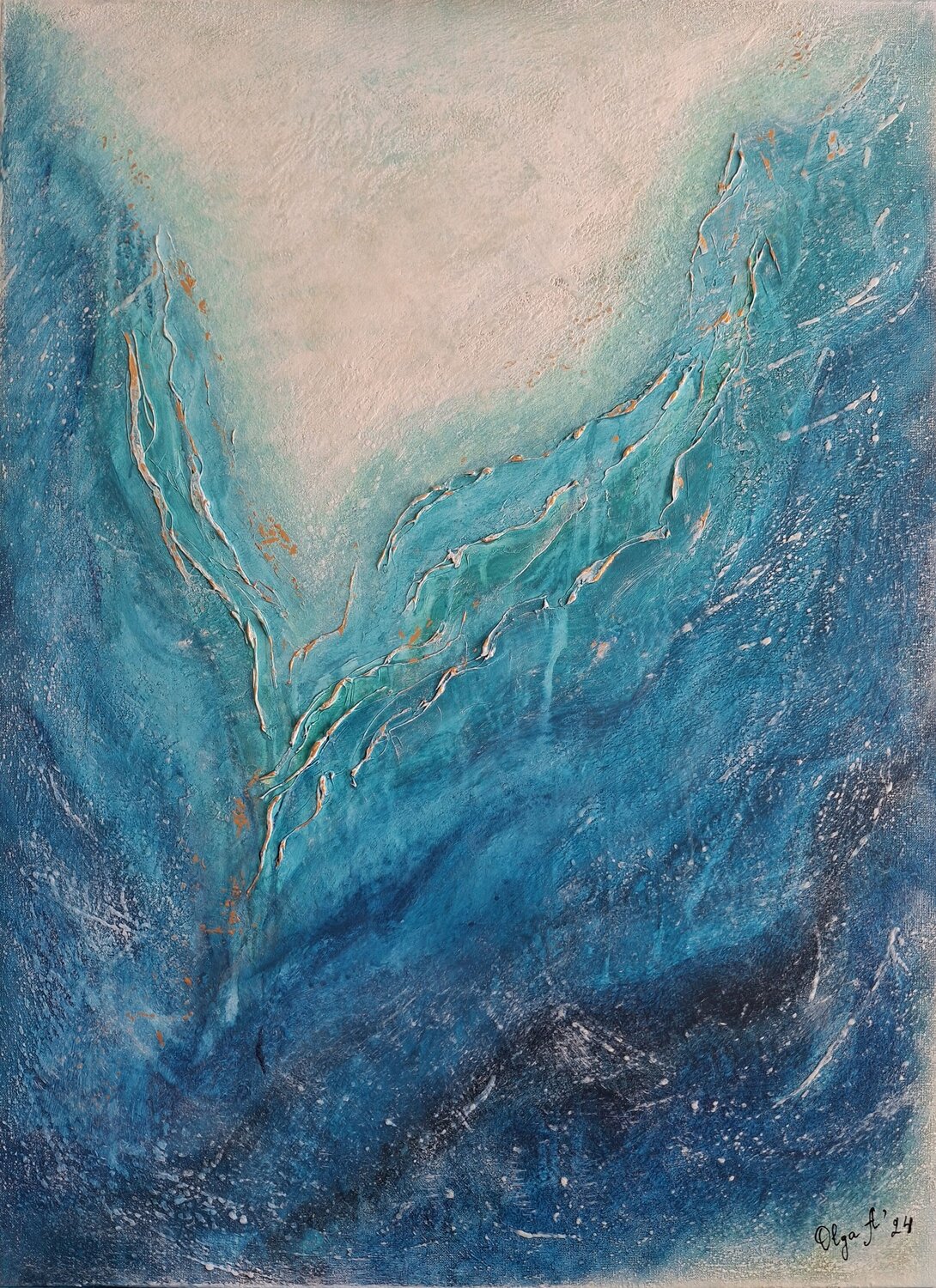 La Isla del Deseo Olga Abrakhimova Original painting for sale