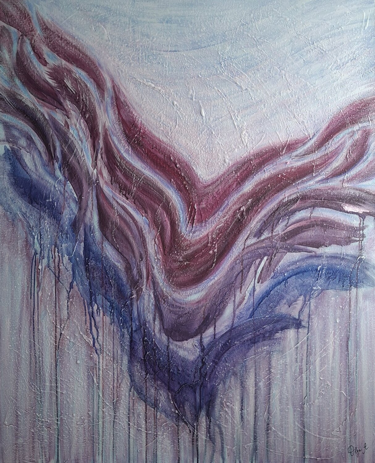 Alas de Carmesí Olga Abrakhimova Original painting for sale