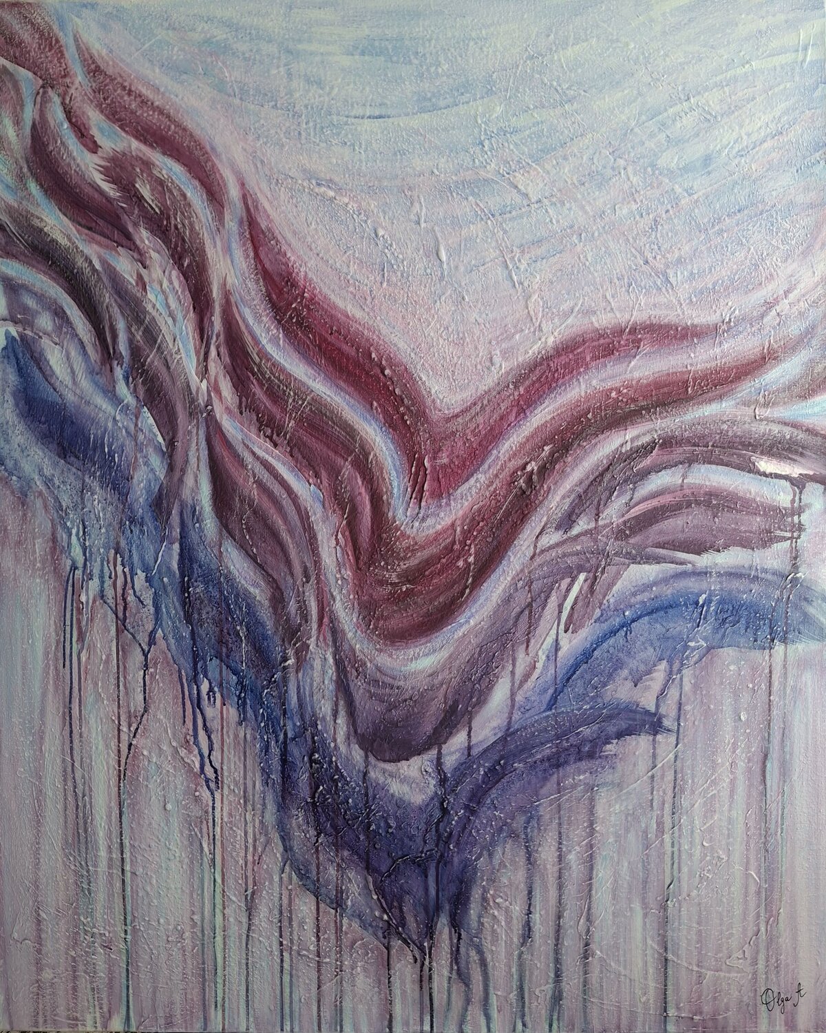 Alas de Carmesí Olga Abrakhimova Original painting for sale