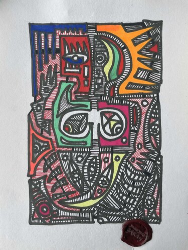 Silencio Trazado by Garay Art, Drawing for Sale on Select