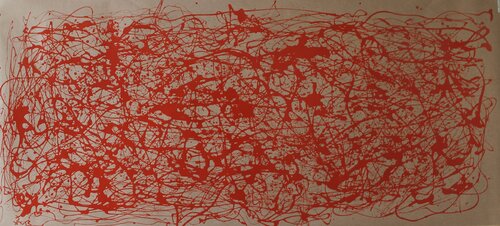 Red  Energy by Garay Art, Painting for Sale on Select