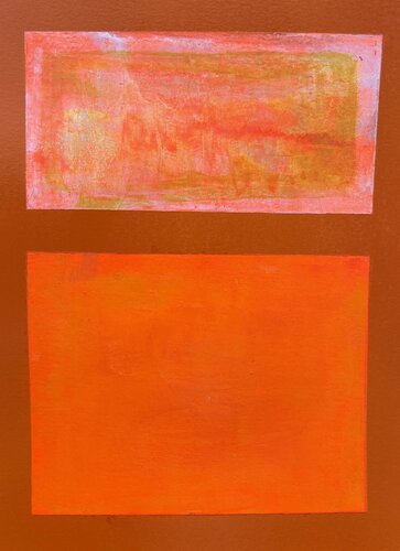 Anatomy of the Orange Gesture A4 005 by Garay Studio, Painting for Sale on Select