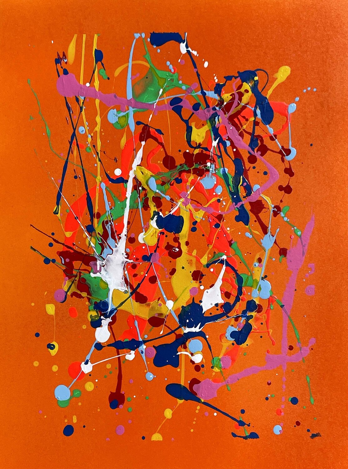 Anatomy of the Orange Gesture A4 004 Garay Studio Original painting for sale