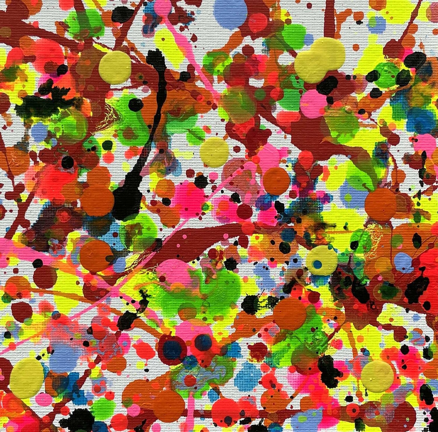 P005 Little style Pollock Artpeight Gallery Original painting for sale
