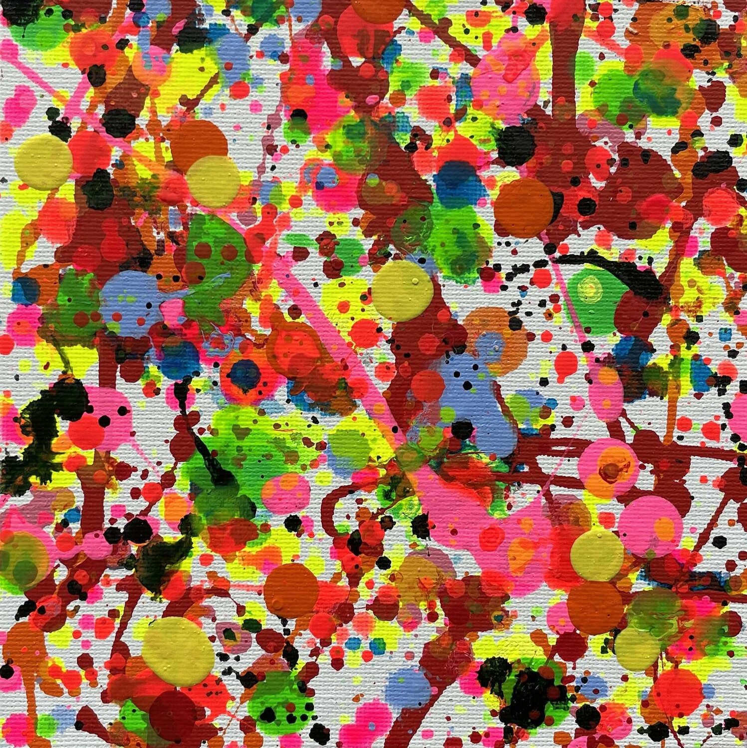 P006 Little style Pollock Garay Studio Original painting for sale