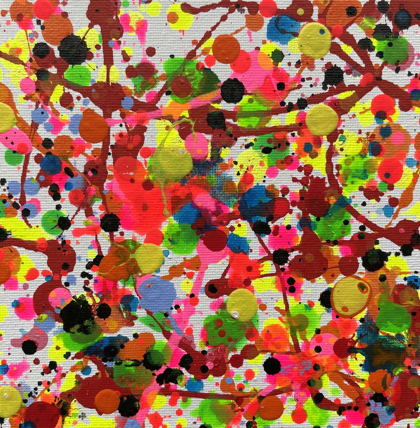 P009 Little style Pollock Garay Studio Original painting for sale