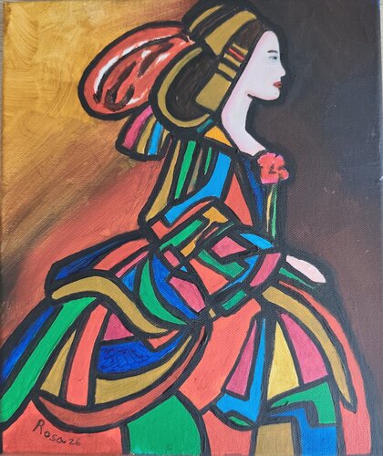 Deconstrucción Clásica II by Rosa Sebastia, Painting for Sale on Select