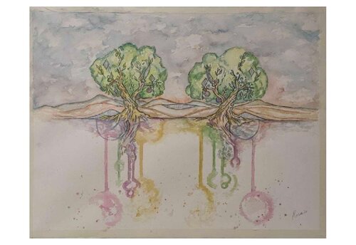 Atmósferas del Tiempo by Rosa Sebastia, Painting for Sale on Select