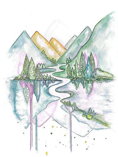 Reflejo de lo efímero III by Rosa Sebastia, Painting for Sale on Select