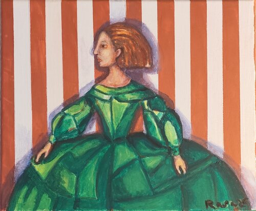 Menina esmeralda by Rosa Sebastia, Painting for Sale on Select