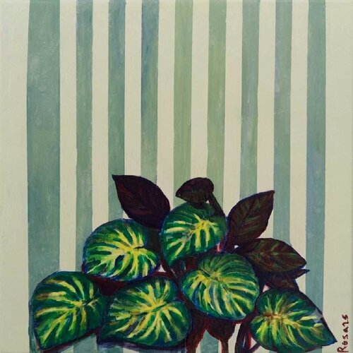 Sinfonía vegetal IEstructura Botánica XVI - Begonia Rex by Rosa Sebastia, Painting for Sale on Select
