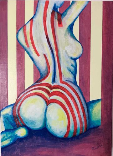 Cartografía del cuerpo I by Rosa Sebastia, Painting for Sale on Select