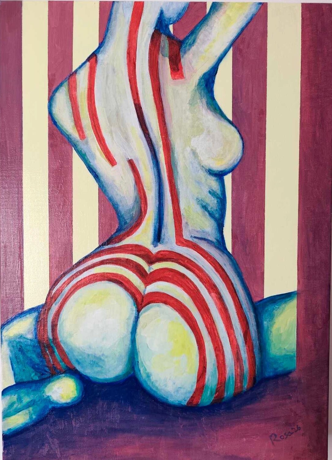 Cartografía del cuerpo I Rosa Sebastia Originalgemälde zu verkaufen